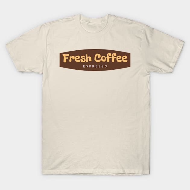 Espresso Fresh Coffee T-Shirt by Abeer Ahmad